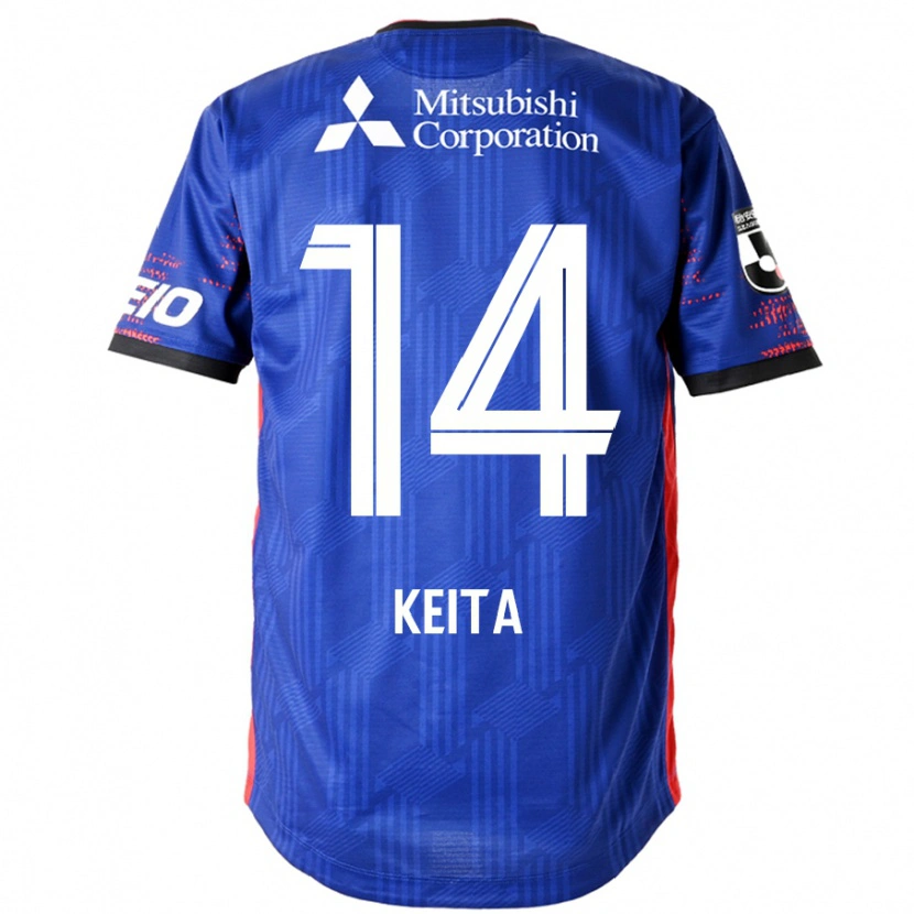 Danxen Hombre Camiseta Keita Yamashita #14 Azul Real Blanco 1ª Equipación 2025/26 La Camisa México