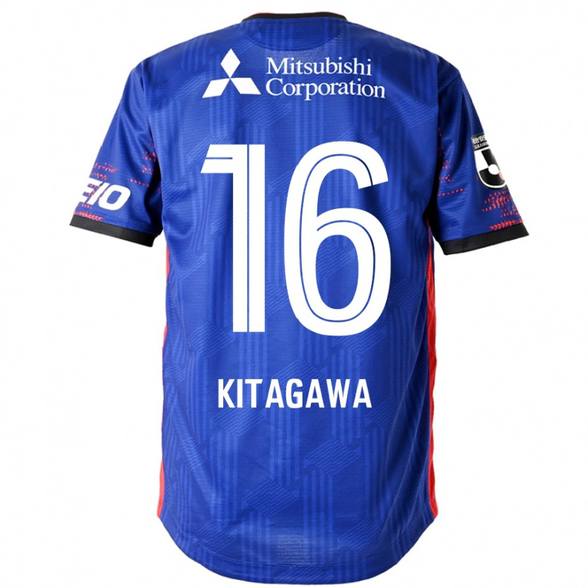 Danxen Hombre Camiseta Rento Kitagawa #16 Azul Real Blanco 1ª Equipación 2025/26 La Camisa México