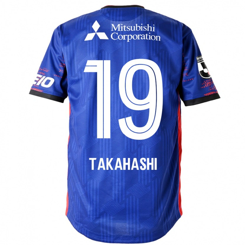 Danxen Hombre Camiseta Yuya Takahashi #19 Azul Real Blanco 1ª Equipación 2025/26 La Camisa México