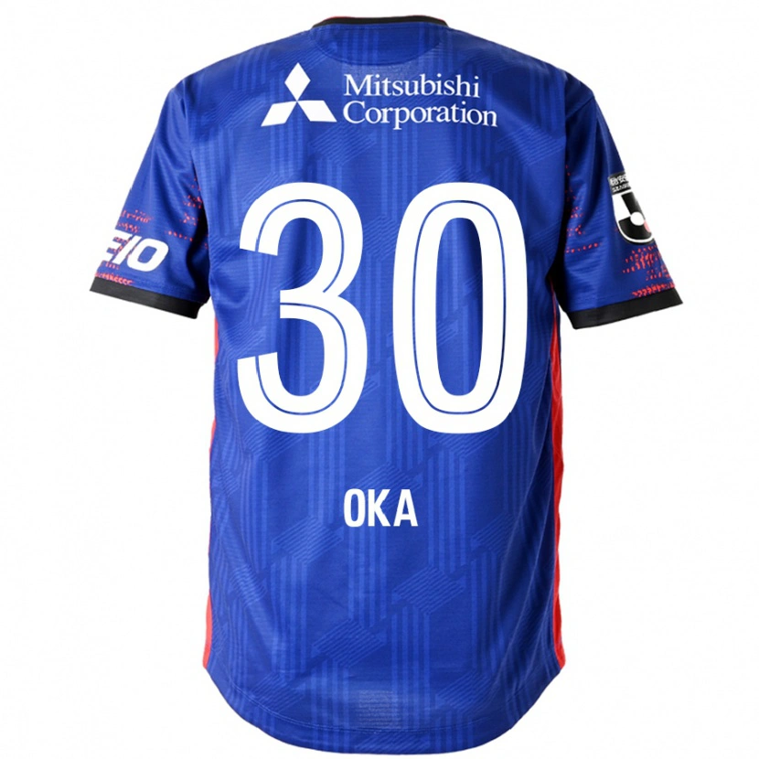 Danxen Hombre Camiseta Teppei Oka #30 Azul Real Blanco 1ª Equipación 2025/26 La Camisa México