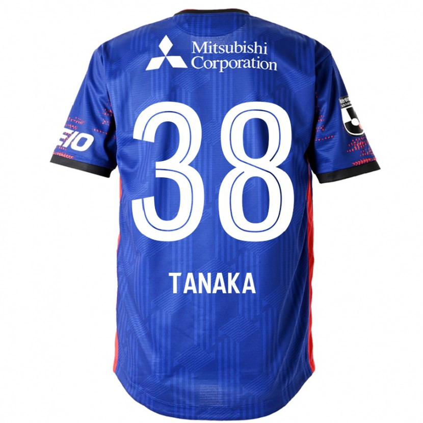 Danxen Hombre Camiseta Kio Tanaka #38 Azul Real Blanco 1ª Equipación 2025/26 La Camisa México