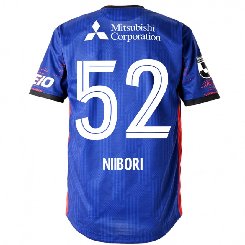 Danxen Hombre Camiseta Keita Niibori #52 Azul Real Blanco 1ª Equipación 2025/26 La Camisa México