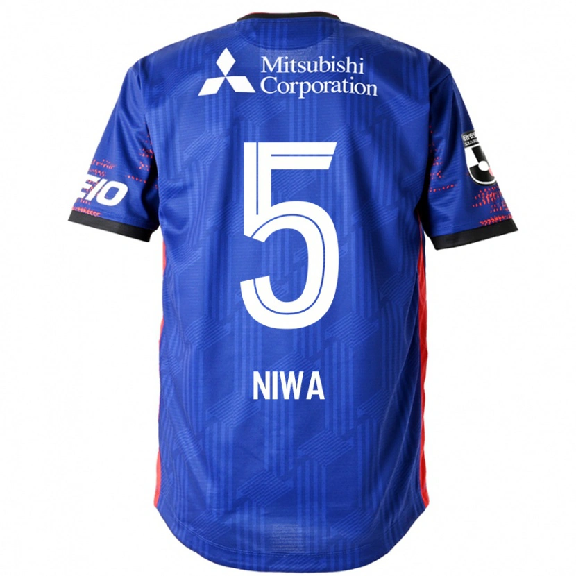 Danxen Hombre Camiseta Daiki Niwa #5 Azul Real Blanco 1ª Equipación 2025/26 La Camisa México