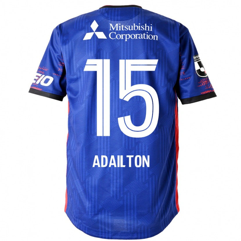 Danxen Hombre Camiseta Adailton #15 Azul Real Blanco 1ª Equipación 2025/26 La Camisa México