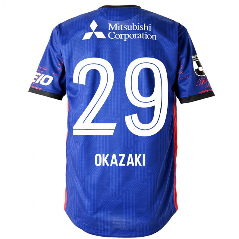 Danxen Hombre Camiseta Makoto Okazaki #29 Azul Real Blanco 1ª Equipación 2025/26 La Camisa México