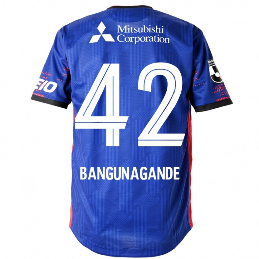 Danxen Hombre Camiseta Kashifu Bangunagande #42 Azul Real Blanco 1ª Equipación 2025/26 La Camisa México