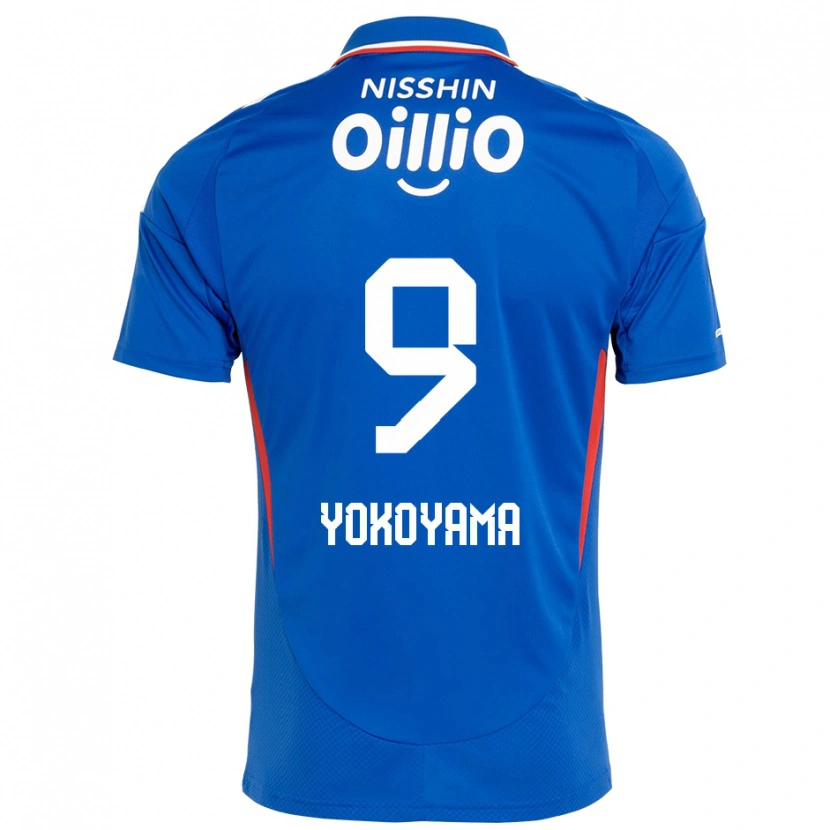 Danxen Hombre Camiseta Shunsuke Yokoyama #9 Blanco Azul Real 1ª Equipación 2025/26 La Camisa México