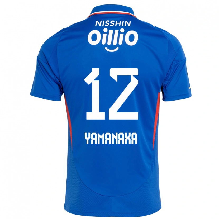 Danxen Hombre Camiseta Yuki Yamanaka #12 Blanco Azul Real 1ª Equipación 2025/26 La Camisa México