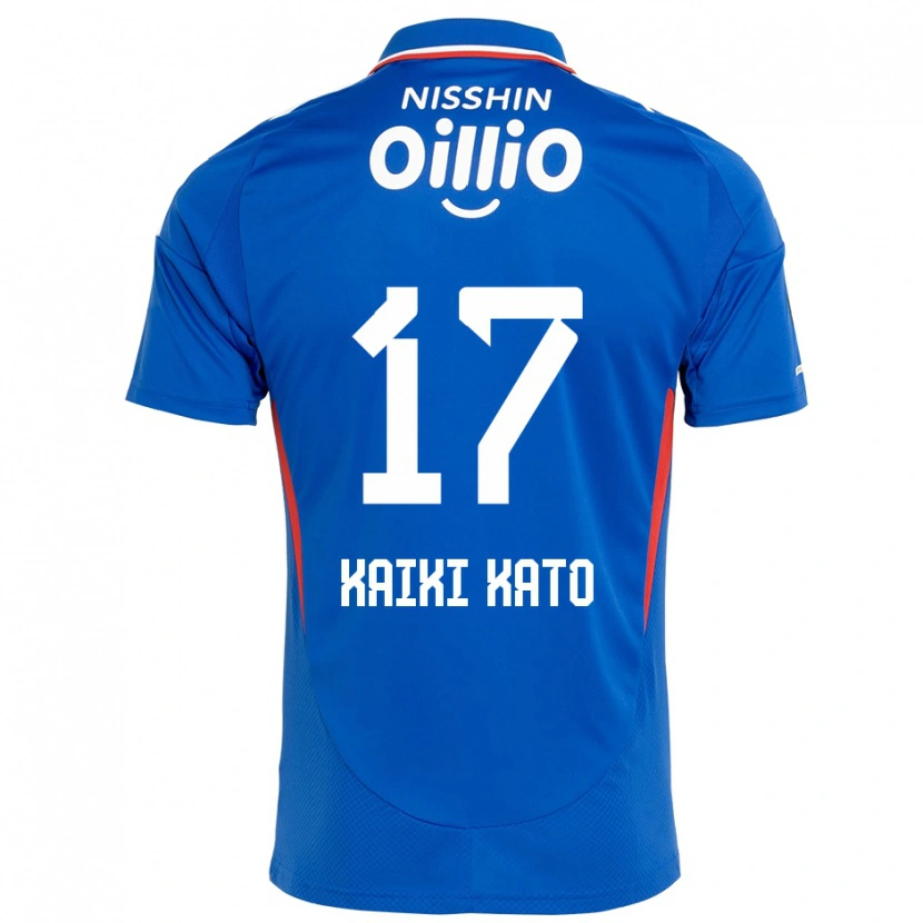 Danxen Hombre Camiseta Kaiki Kato #17 Blanco Azul Real 1ª Equipación 2025/26 La Camisa México