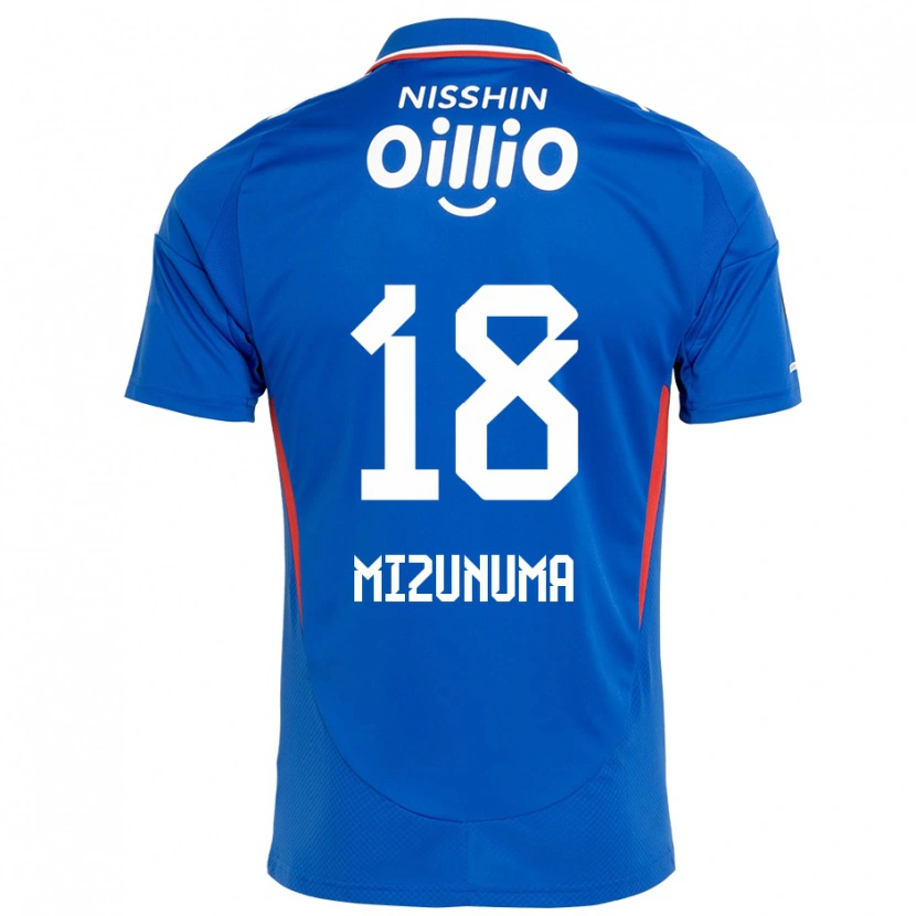 Danxen Hombre Camiseta Kota Mizunuma #18 Blanco Azul Real 1ª Equipación 2025/26 La Camisa México