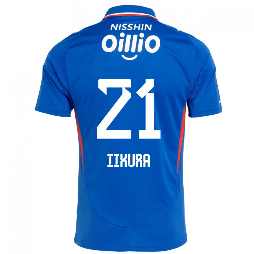 Danxen Hombre Camiseta Hiroki Iikura #21 Blanco Azul Real 1ª Equipación 2025/26 La Camisa México