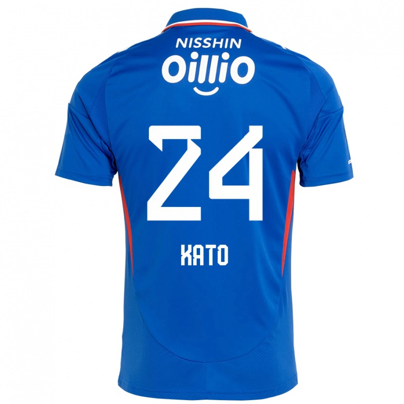Danxen Hombre Camiseta Hijiri Kato #24 Blanco Azul Real 1ª Equipación 2025/26 La Camisa México