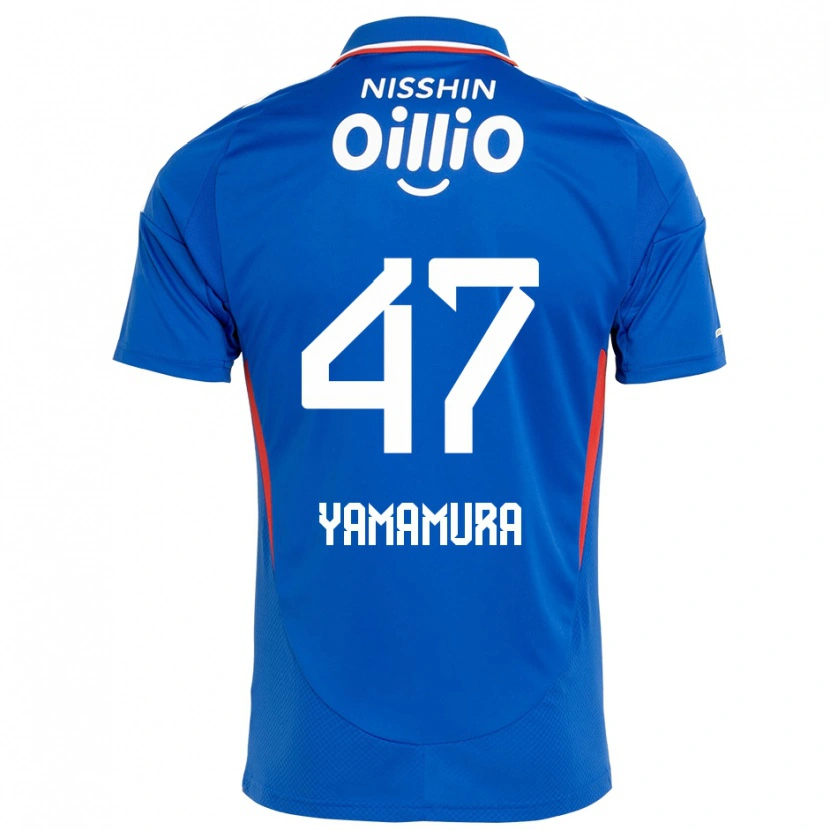 Danxen Hombre Camiseta Kazuya Yamamura #47 Blanco Azul Real 1ª Equipación 2025/26 La Camisa México
