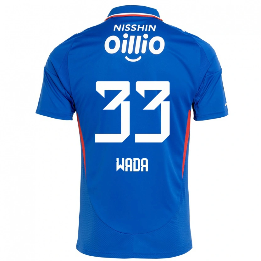 Danxen Hombre Camiseta Takuya Wada #33 Blanco Azul Real 1ª Equipación 2025/26 La Camisa México
