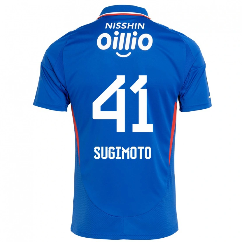 Danxen Hombre Camiseta Kenyu Sugimoto #41 Blanco Azul Real 1ª Equipación 2025/26 La Camisa México