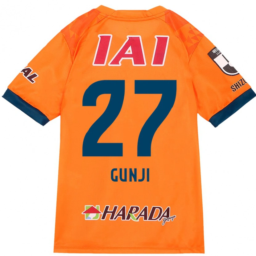 Danxen Hombre Camiseta Riku Gunji #27 Naranja Rojo 1ª Equipación 2025/26 La Camisa México