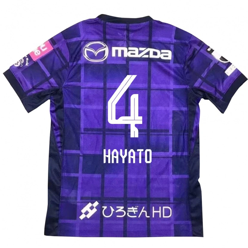 Danxen Hombre Camiseta Hayato Araki #4 Morado Naranja 1ª Equipación 2025/26 La Camisa México