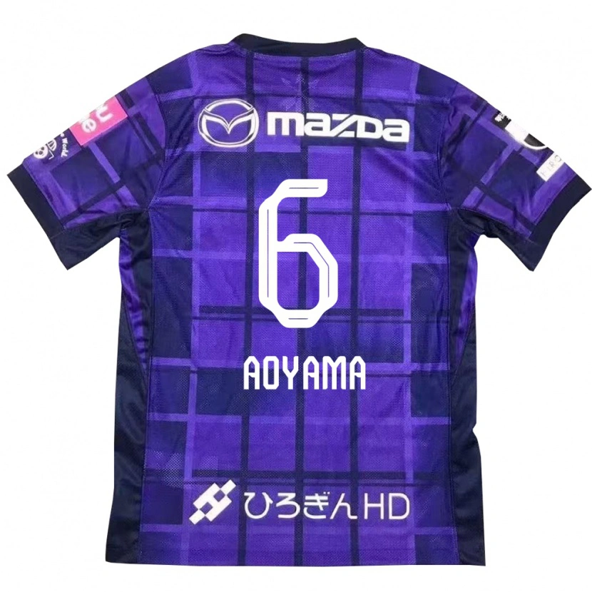 Danxen Hombre Camiseta Toshihiro Aoyama #6 Morado Naranja 1ª Equipación 2025/26 La Camisa México
