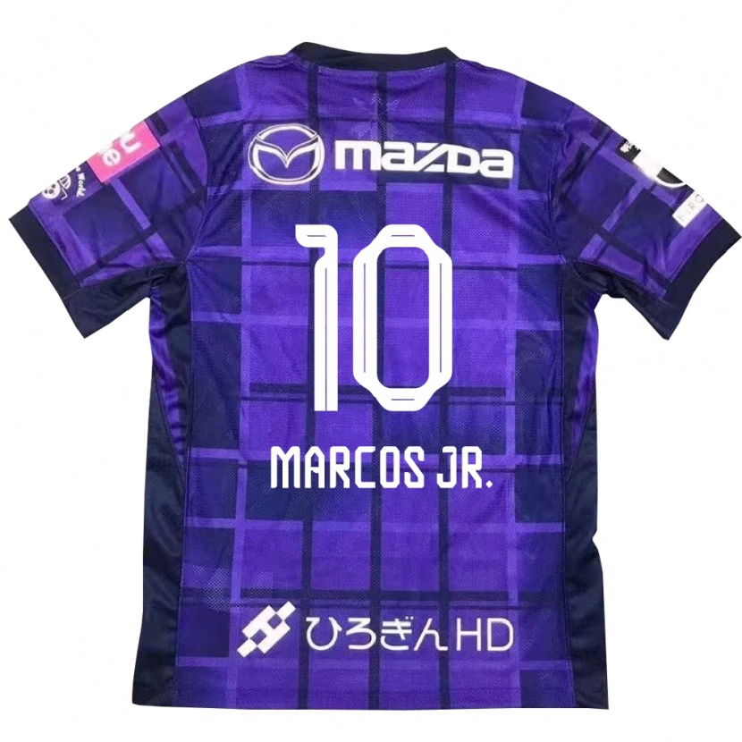 Danxen Hombre Camiseta Marcos Júnior #10 Morado Naranja 1ª Equipación 2025/26 La Camisa México