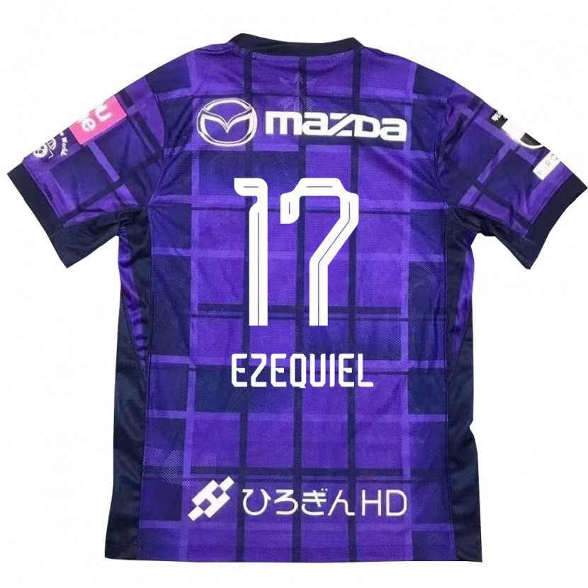 Danxen Hombre Camiseta Ezequiel #17 Morado Naranja 1ª Equipación 2025/26 La Camisa México
