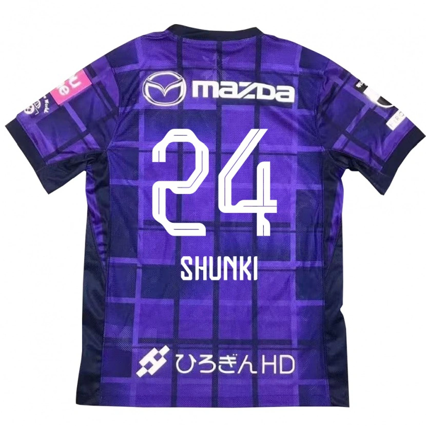 Danxen Hombre Camiseta Shunki Higashi #24 Morado Naranja 1ª Equipación 2025/26 La Camisa México