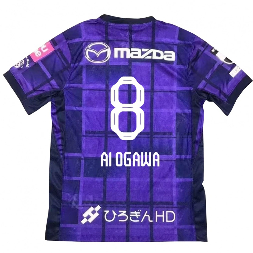 Danxen Hombre Camiseta Ai Ogawa #8 Morado Naranja 1ª Equipación 2025/26 La Camisa México