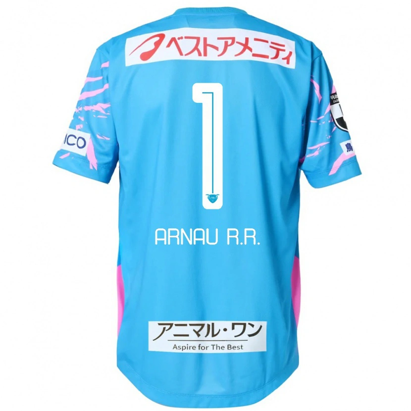 Danxen Hombre Camiseta Arnau Riera #1 Blanco Rosa 1ª Equipación 2025/26 La Camisa México
