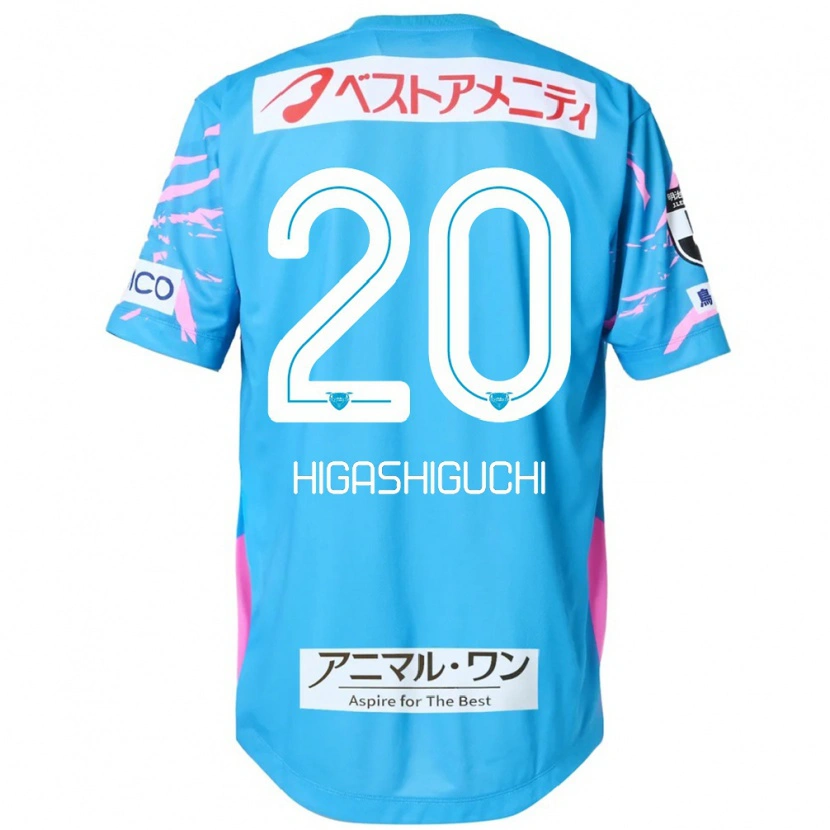 Danxen Hombre Camiseta Aitaro Higashiguchi #20 Blanco Rosa 1ª Equipación 2025/26 La Camisa México