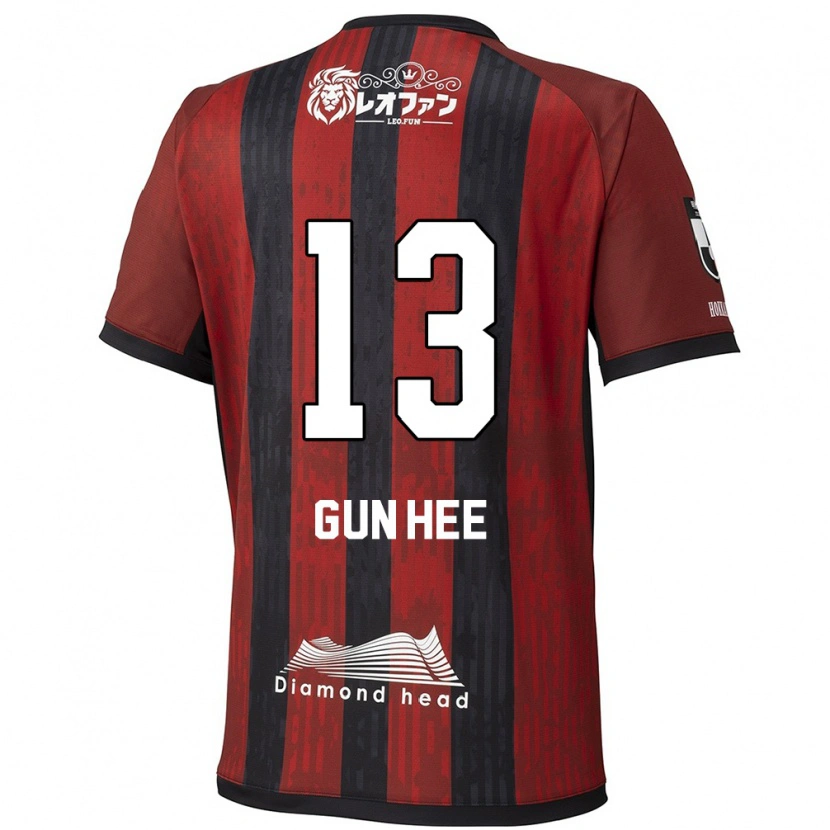 Danxen Hombre Camiseta Gun-Hee Kim #13 Azul Rojo 1ª Equipación 2025/26 La Camisa México
