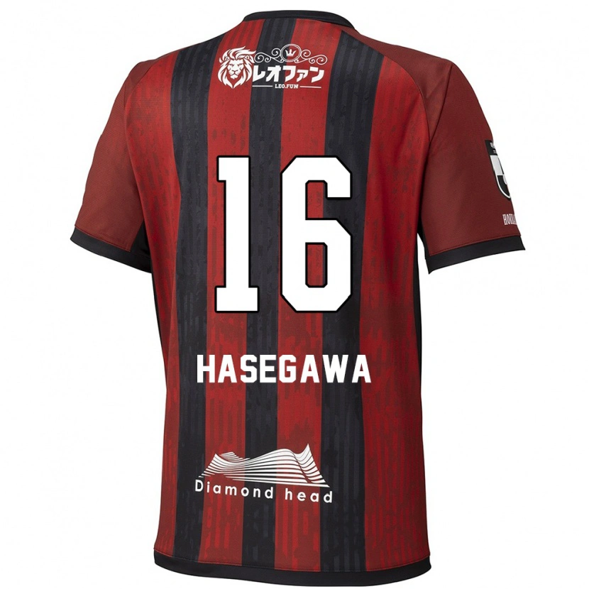 Danxen Hombre Camiseta Tatsuya Hasegawa #16 Azul Rojo 1ª Equipación 2025/26 La Camisa México