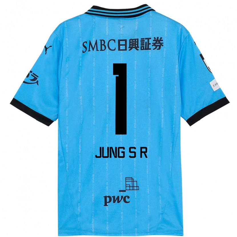 Danxen Hombre Camiseta Sung-Ryong Jung #1 Blanco Azul Celeste 1ª Equipación 2025/26 La Camisa México