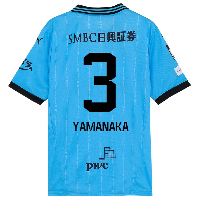 Danxen Hombre Camiseta Daiki Yamanaka #3 Blanco Azul Celeste 1ª Equipación 2025/26 La Camisa México