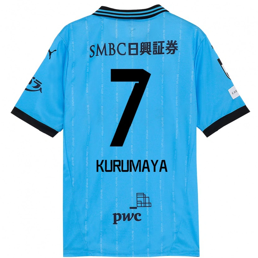 Danxen Hombre Camiseta Shintaro Kurumaya #7 Blanco Azul Celeste 1ª Equipación 2025/26 La Camisa México