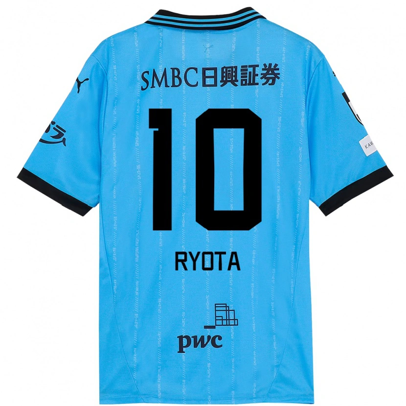 Danxen Hombre Camiseta Ryota Oshima #10 Blanco Azul Celeste 1ª Equipación 2025/26 La Camisa México