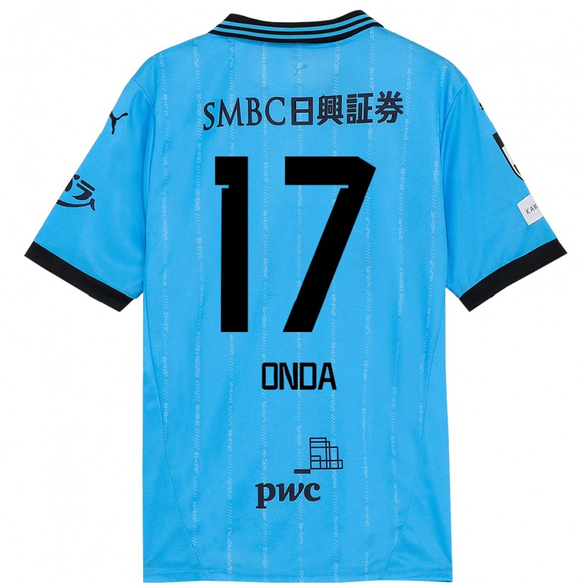 Danxen Hombre Camiseta Yutaro Onda #17 Azul Celeste Negro 1ª Equipación 2025/26 La Camisa México