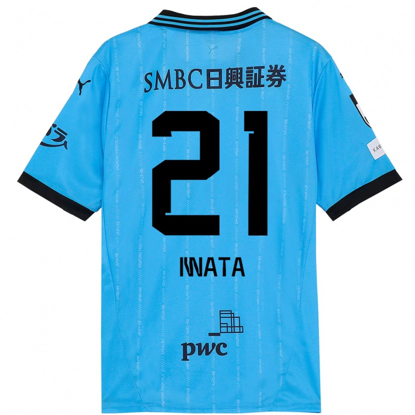 Danxen Hombre Camiseta Kantaro Iwata #21 Blanco Azul Celeste 1ª Equipación 2025/26 La Camisa México