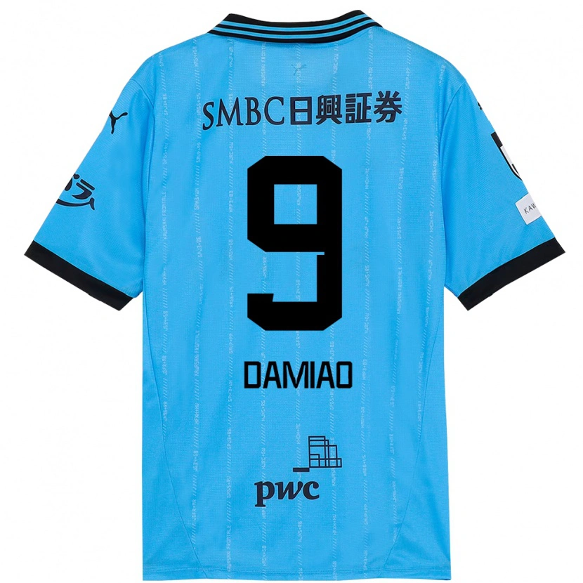 Danxen Hombre Camiseta Leandro Damiao #9 Blanco Azul Celeste 1ª Equipación 2025/26 La Camisa México