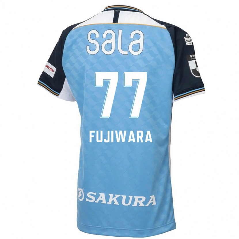 Danxen Hombre Camiseta Kensuke Fujiwara #77 Blanco Negro 1ª Equipación 2025/26 La Camisa México