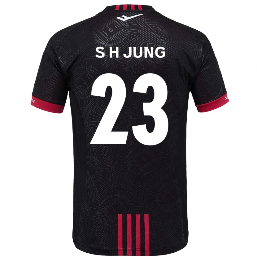 Danxen Hombre Camiseta Hyeon-Soo Jung #23 Blanco Negro 1ª Equipación 2025/26 La Camisa México
