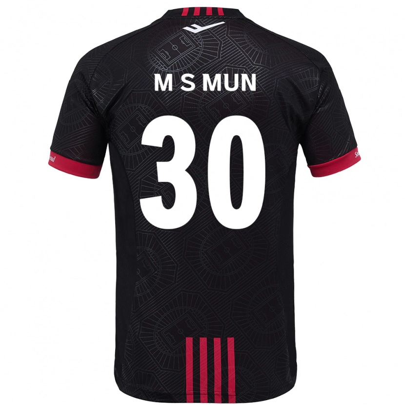 Danxen Hombre Camiseta Seong-Min Mun #30 Blanco Negro 1ª Equipación 2025/26 La Camisa México