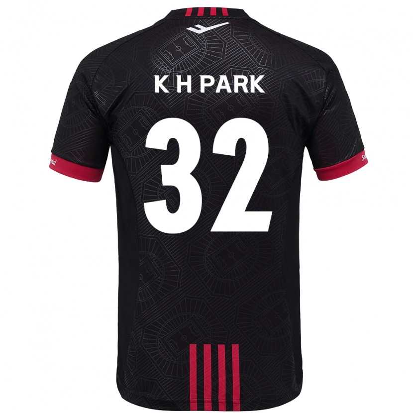 Danxen Hombre Camiseta Han-Kyul Park #32 Blanco Negro 1ª Equipación 2025/26 La Camisa México