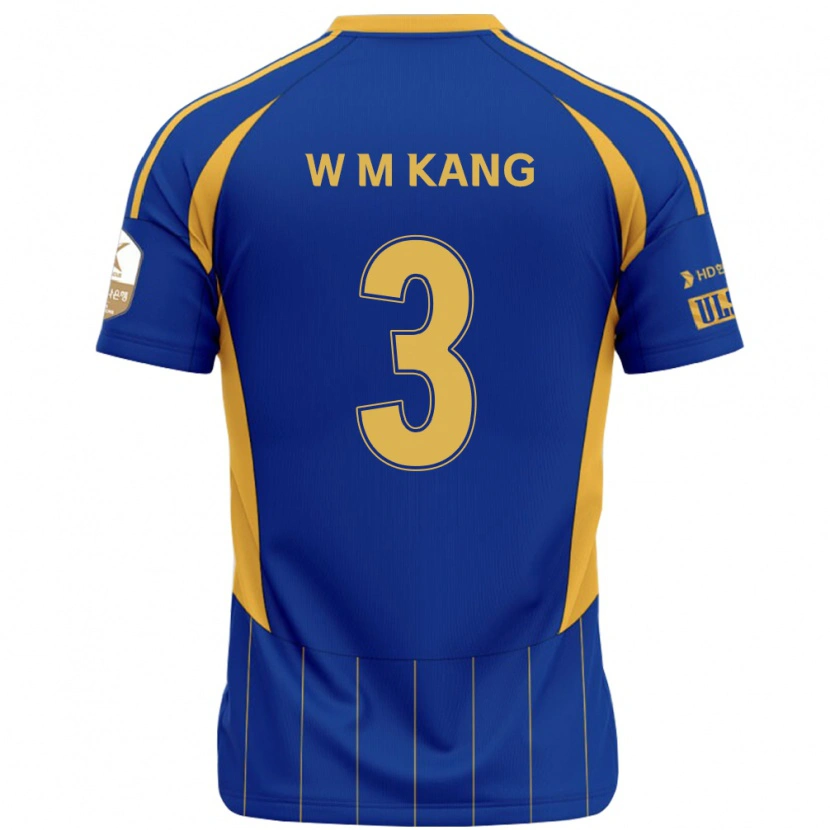 Danxen Hombre Camiseta Min-Woo Kang #3 Blanco Azul Celeste 1ª Equipación 2025/26 La Camisa México