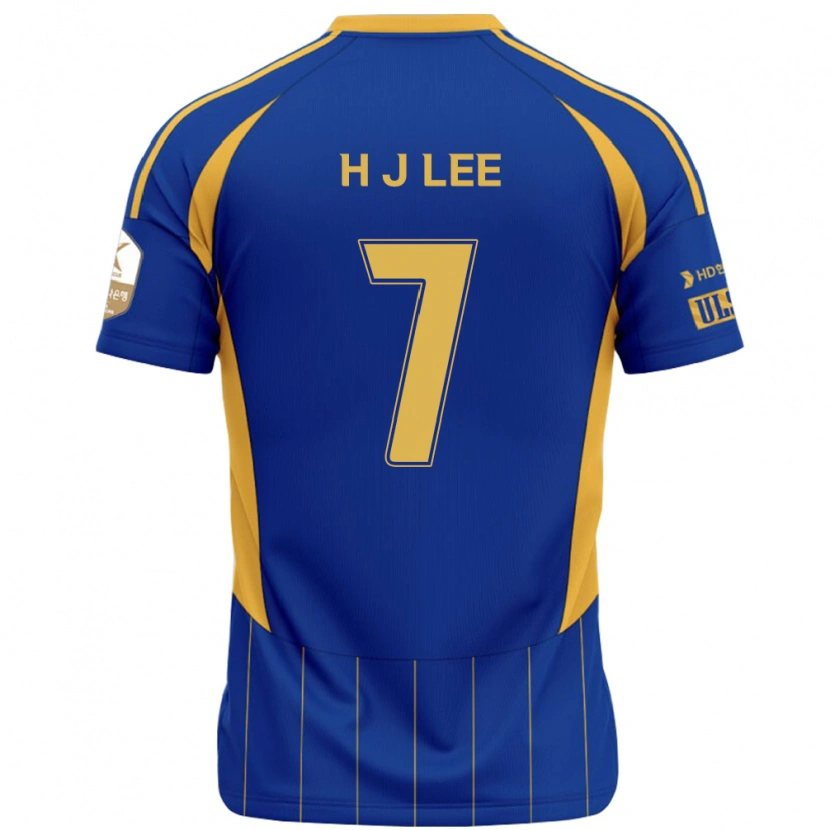 Danxen Hombre Camiseta Jae-Hun Lee #7 Blanco Azul Celeste 1ª Equipación 2025/26 La Camisa México