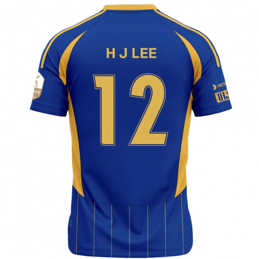 Danxen Hombre Camiseta Jae-Hyung Lee #12 Blanco Azul Celeste 1ª Equipación 2025/26 La Camisa México
