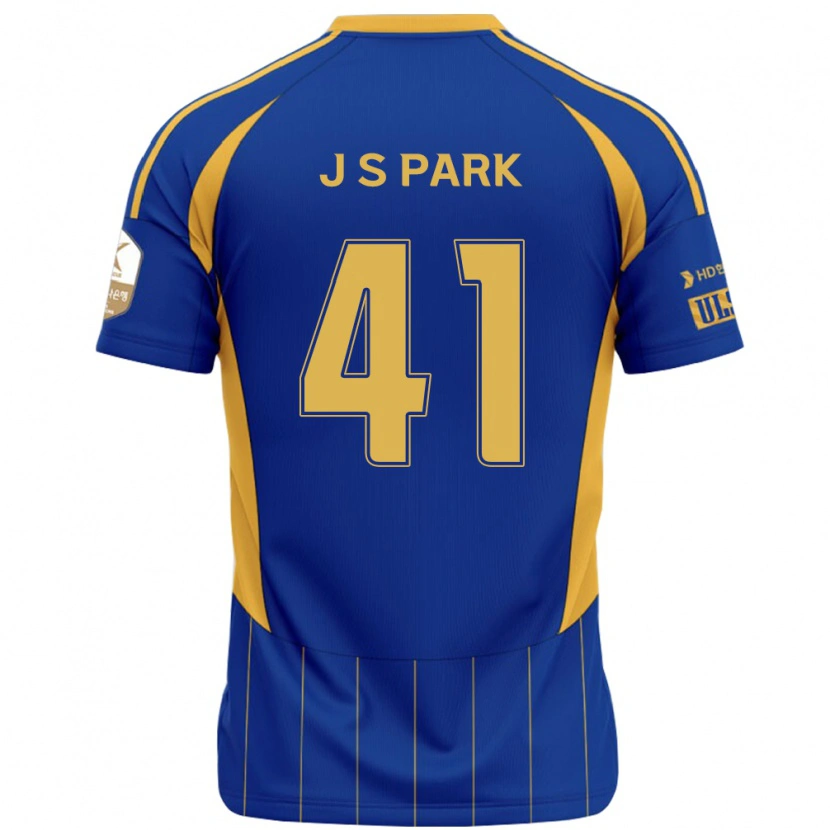 Danxen Hombre Camiseta Sang-Jun Park #41 Blanco Azul Celeste 1ª Equipación 2025/26 La Camisa México