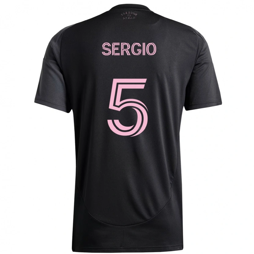 Danxen Hombre Camiseta Sergio Busquets #5 Rosa Negro 2ª Equipación 2025/26 La Camisa México