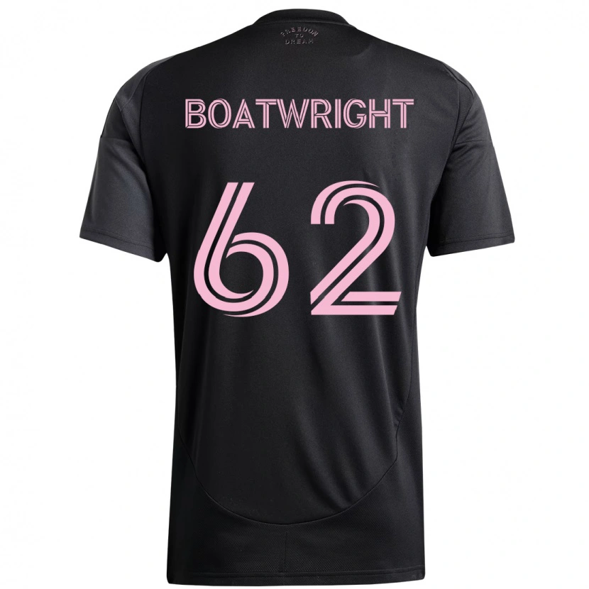Danxen Hombre Camiseta Israel Boatwright #62 Rosa Negro 2ª Equipación 2025/26 La Camisa México
