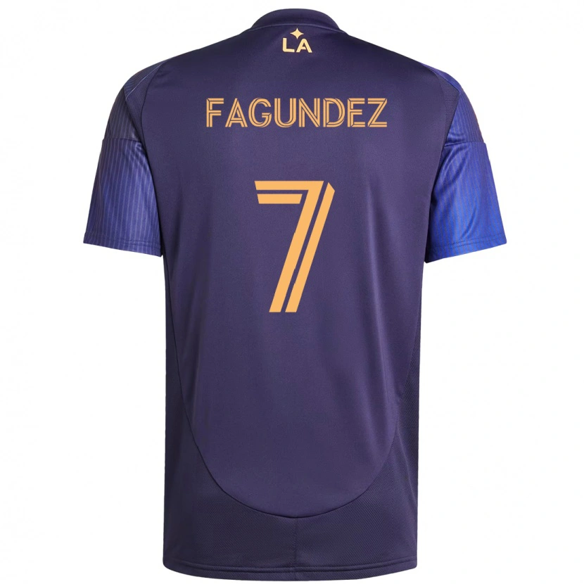 Danxen Hombre Camiseta Diego Fagúndez #7 Blanco Amarillo 2ª Equipación 2025/26 La Camisa México