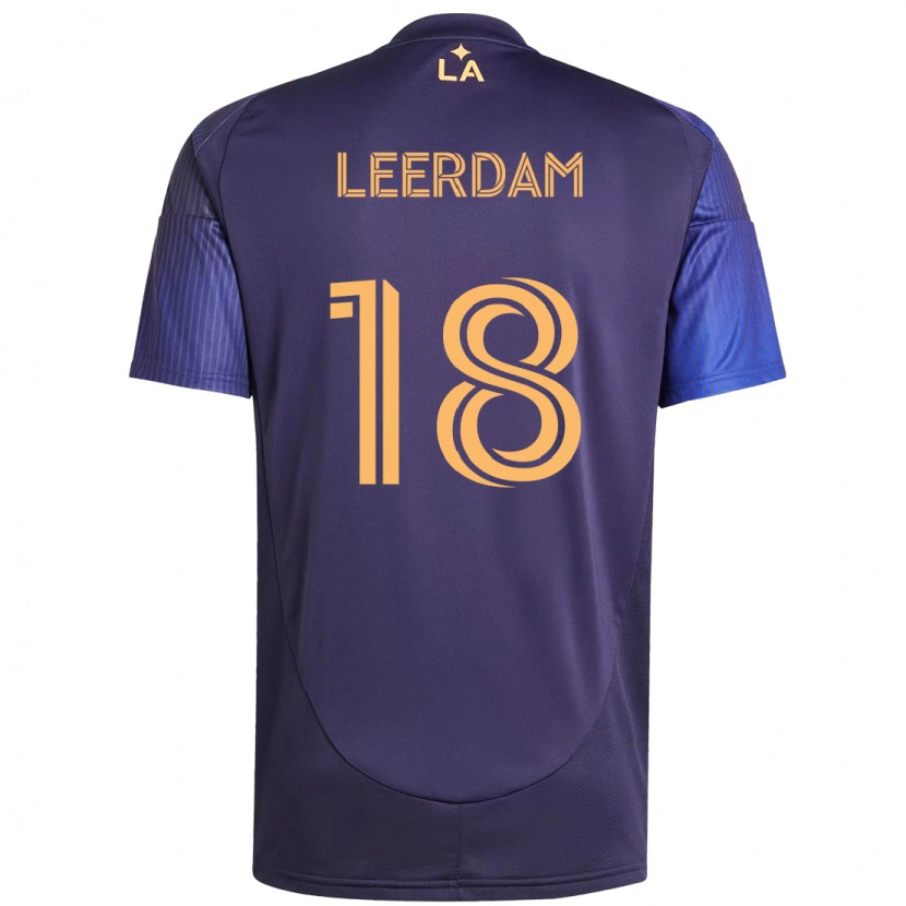 Danxen Hombre Camiseta Kelvin Leerdam #18 Blanco Amarillo 2ª Equipación 2025/26 La Camisa México