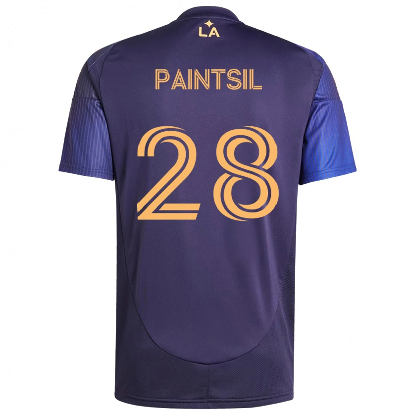 Danxen Hombre Camiseta Joseph Paintsil #28 Blanco Amarillo 2ª Equipación 2025/26 La Camisa México
